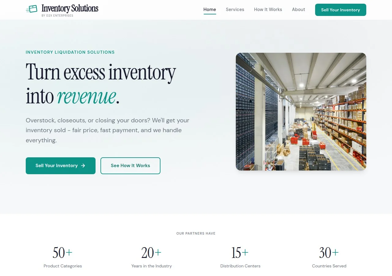 D2XInventory.com - Inventory liquidation solutions